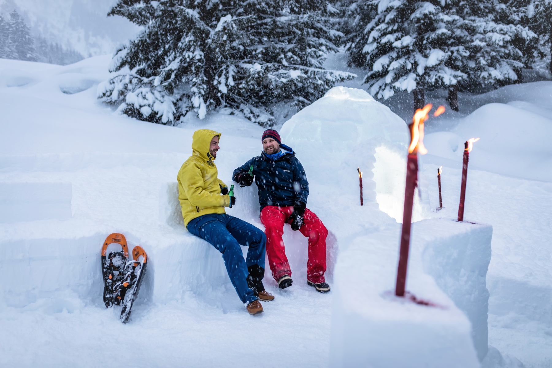 Winterabenteuer mit Iglu-Spass